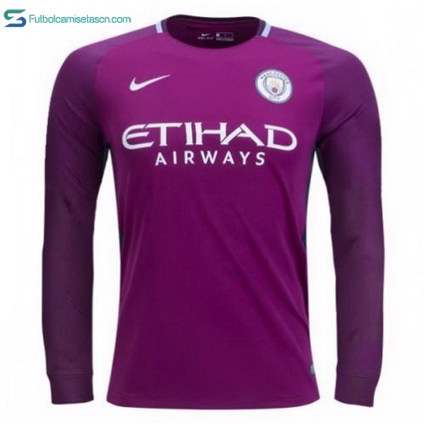 Camiseta Manchester City 2ª ML 2017/18